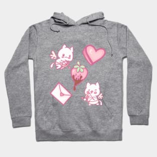 Chibi Cat Cupids Hoodie